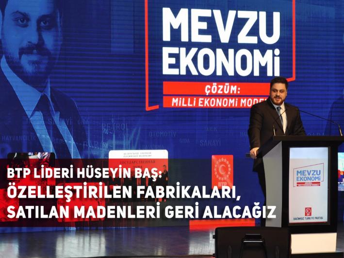 <Mevzu ekonomi: Çözüm Milli Ekonomi Modeli